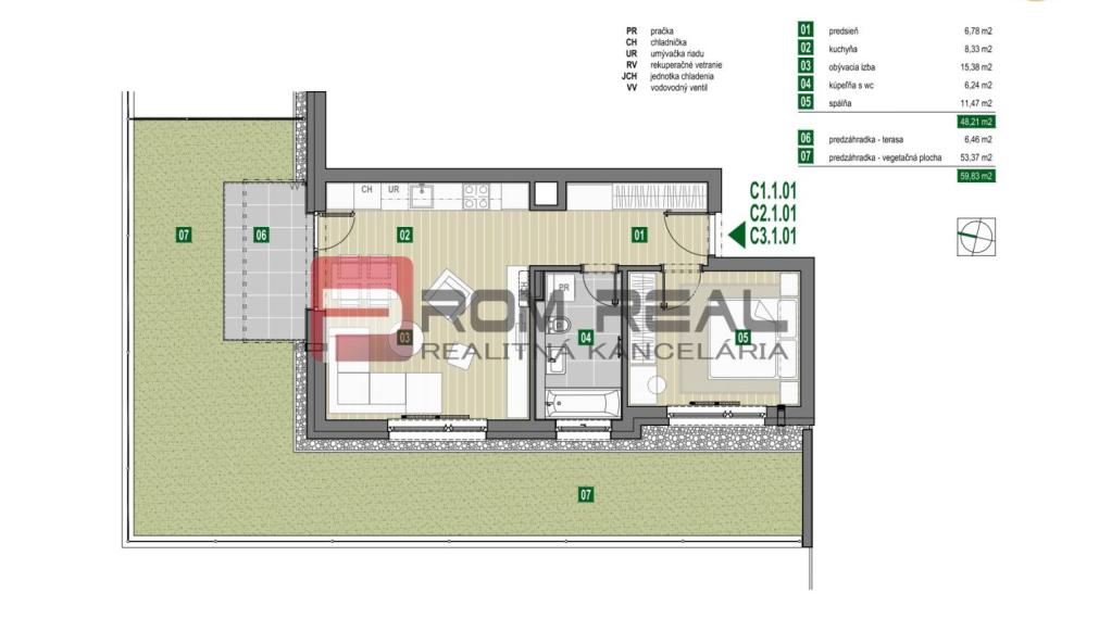 Sale One bedroom apartment, One bedroom apartment, Pezinok, Slovakia