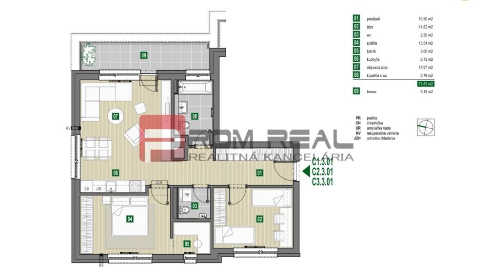 PREDAJ 3 izbového bytu v Prémiovej novostavbe Pezinok A0+