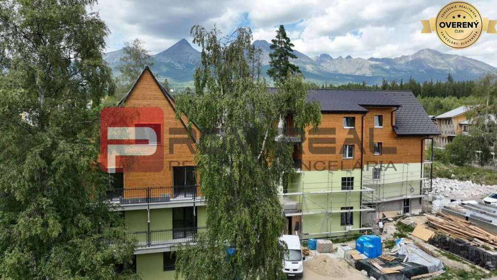 Predaj apartmán Vysoké Tatry, nové, prízemie 3 - izbový + 2xterasa