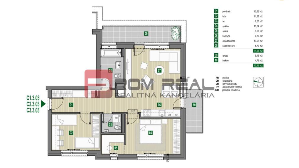 Sale Two bedroom apartment, Two bedroom apartment, Pezinok, Slovakia