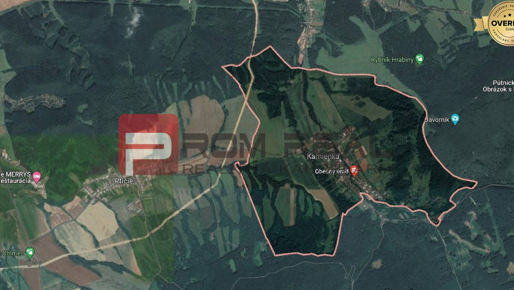 Predaj pozemky na investíciu - obec Kamienka, okres Humenné 18 445m2