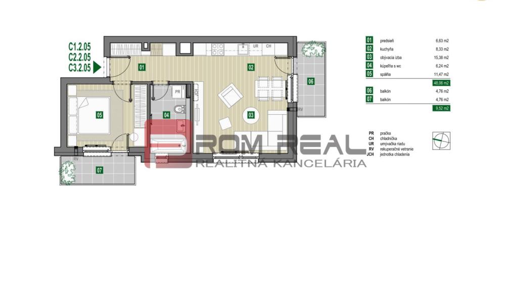 Sale One bedroom apartment, One bedroom apartment, Pezinok, Slovakia