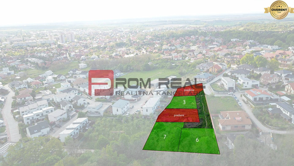 Nádherný pozemok v lukratívnej časti Stupavy Na Vyhliadke 910 m2