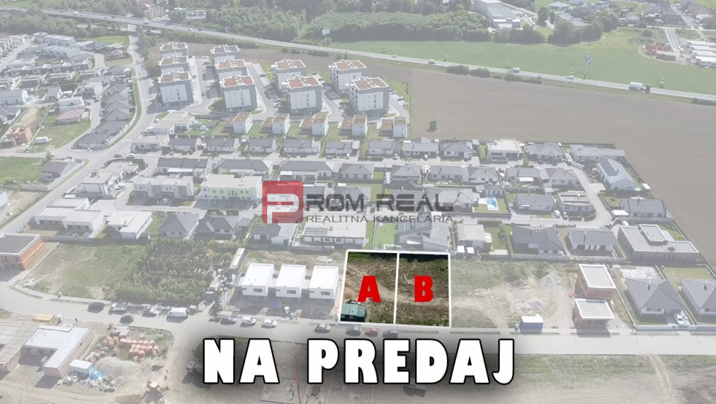 Na predaj veľmi pekné stavebné pozemky, Trenčín, 656 m2