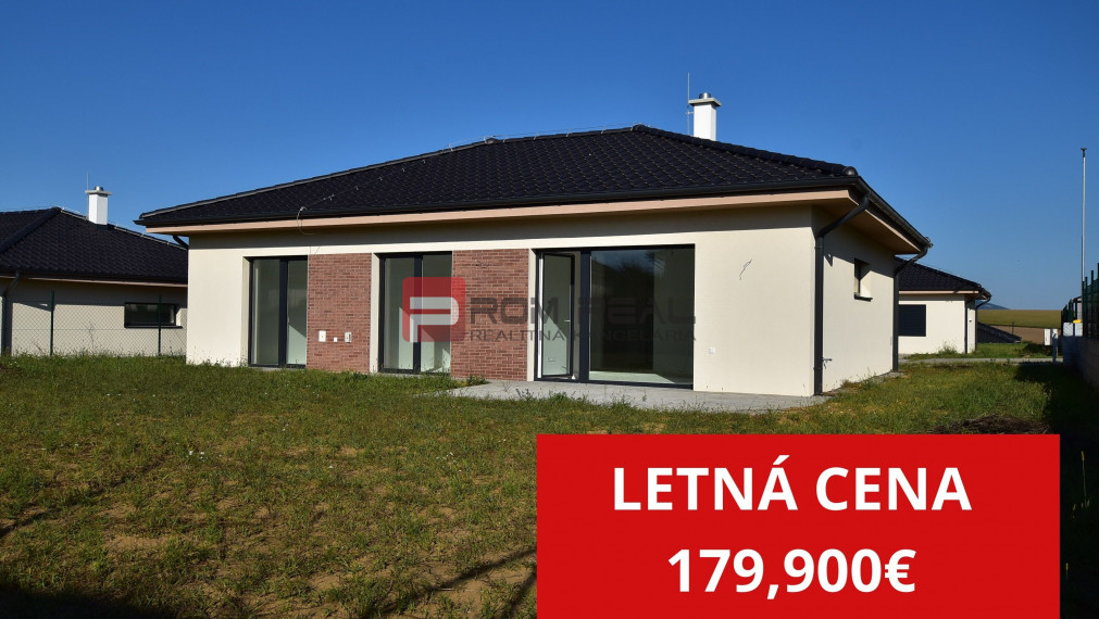 LETNÁ CENA - 4-izbový bungalov Alekšince, Nitra, Hlohovec