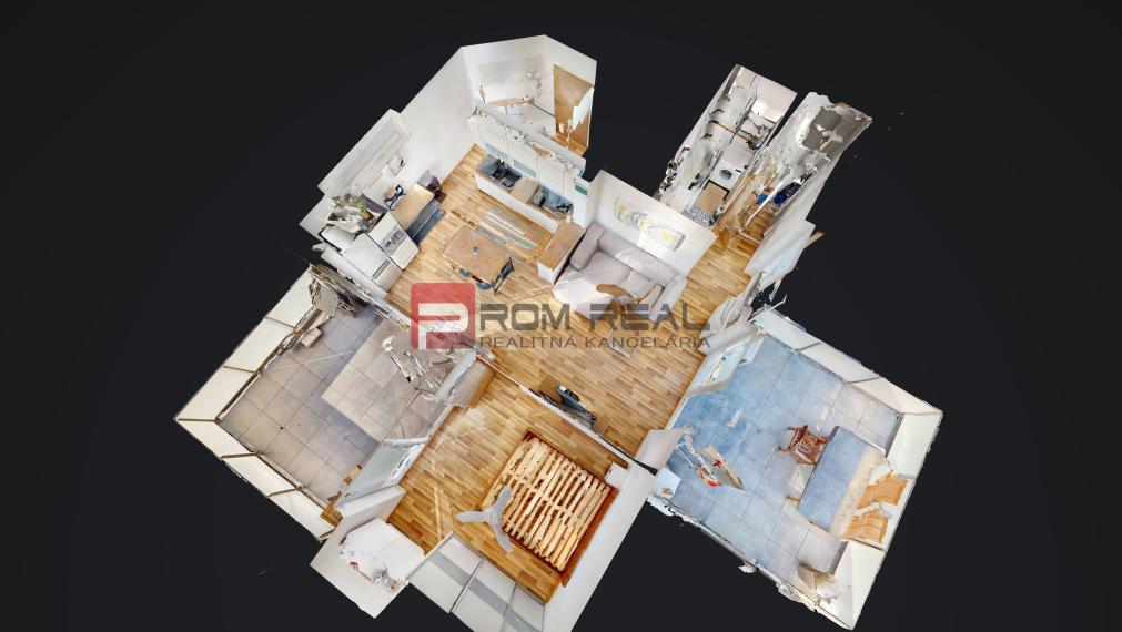 Na PRENÁJOM 2 izbový byt s dvomi terasami vo výbornej lokalite Bratislava - Vrakuňa v bytovom dome vila Lujza