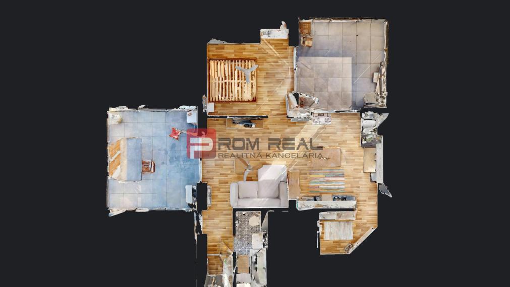 Na PRENÁJOM 2 izbový byt s dvomi terasami vo výbornej lokalite Bratislava - Vrakuňa v bytovom dome vila Lujza