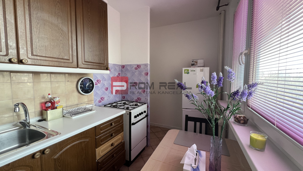 PRENÁJOM Slnečný 1-izbový byt so samostatnou kuchyňou + Net