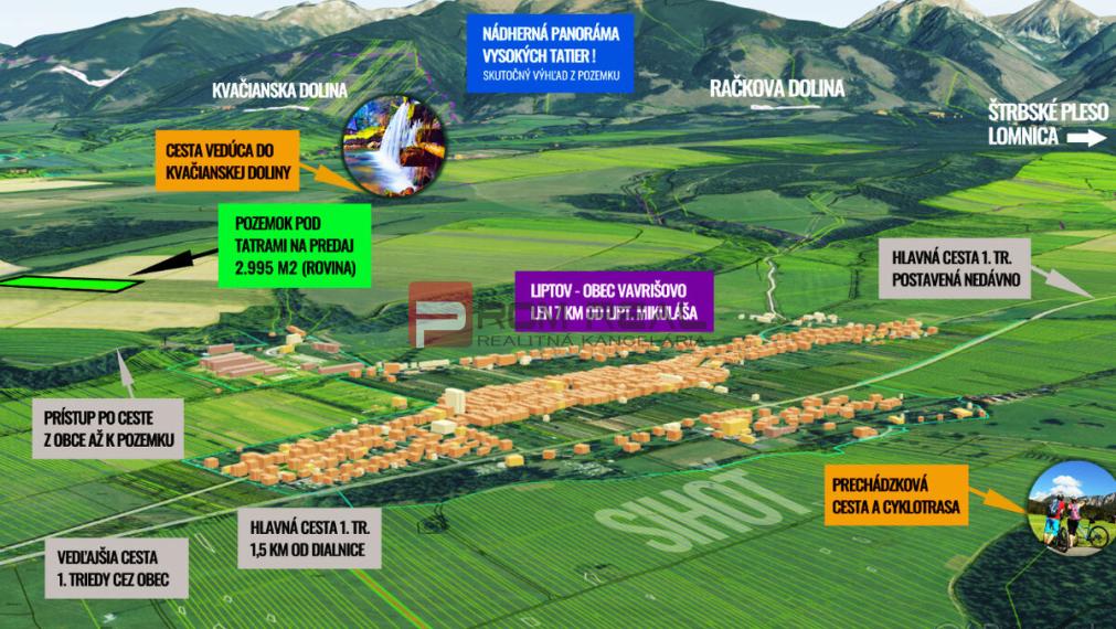 Ponúkame na predaj pozemok v srdci Liptova