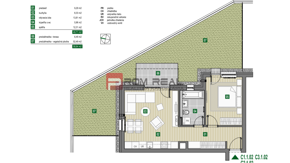 Sale One bedroom apartment, One bedroom apartment, Pezinok, Slovakia