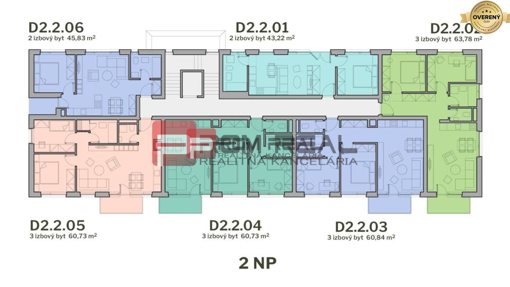 PREDAJ 2i byt, 43 m2, Prémiová novost. Zelené Nivy, Pezinok