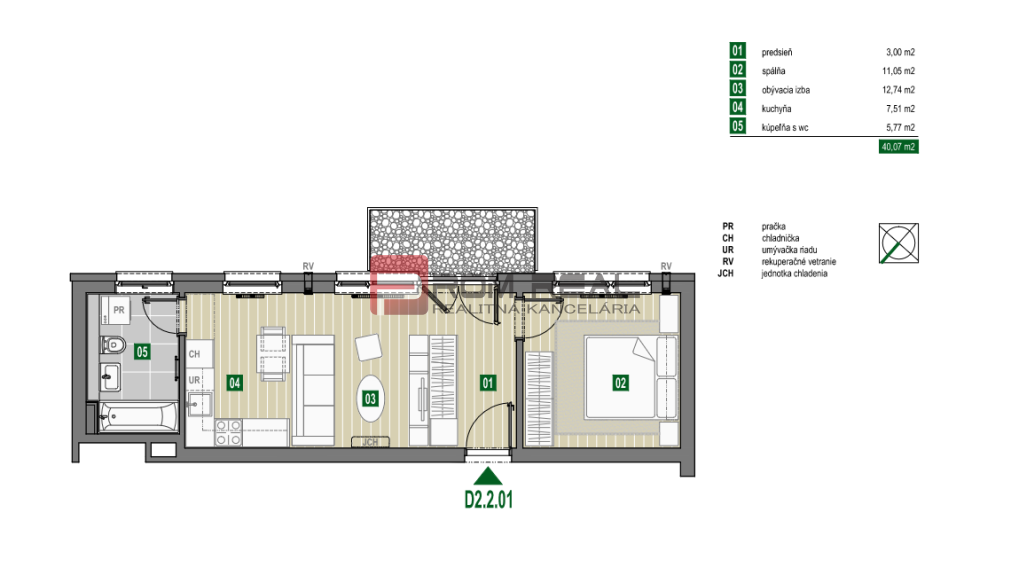 PREDAJ 2i byt, 43 m2, Prémiová novost. Zelené Nivy, Pezinok