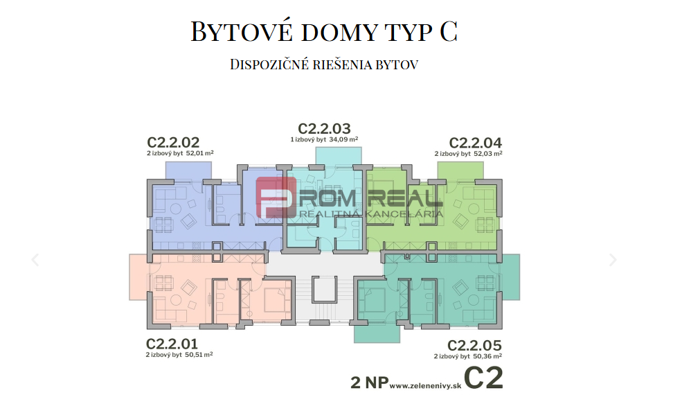 PREDAJ 2i byt, 56 m2, Prémiová novost. Zelené Nivy, Pezinok