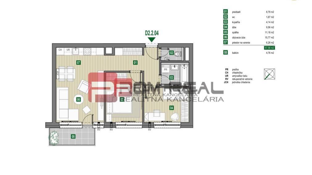 PREDAJ 3i byt, 65 m2, Prémiová novost. Zelené Nivy, Pezinok