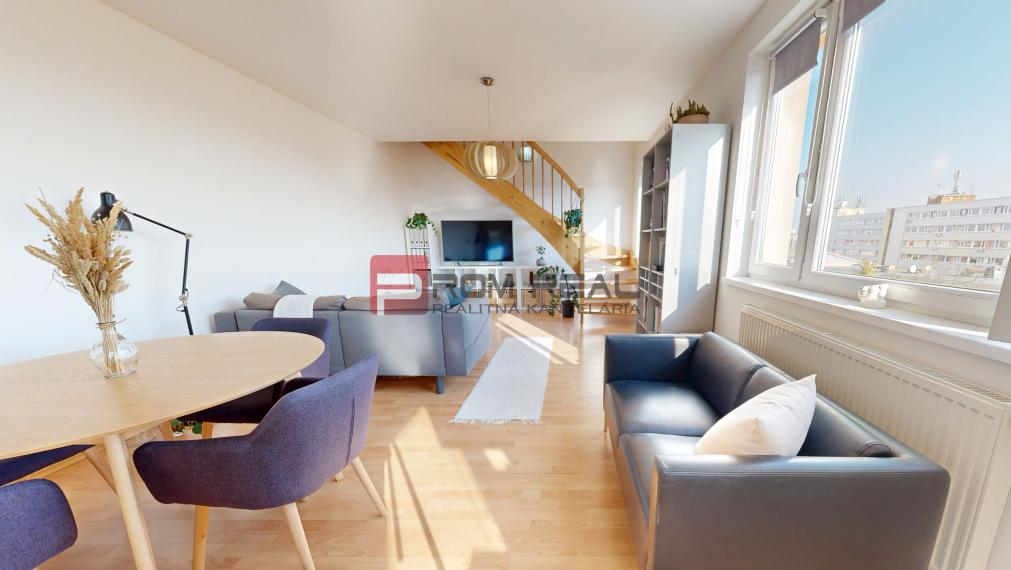 3 izbový moderný byt s rozlohou 80m² a podkrovím navyše