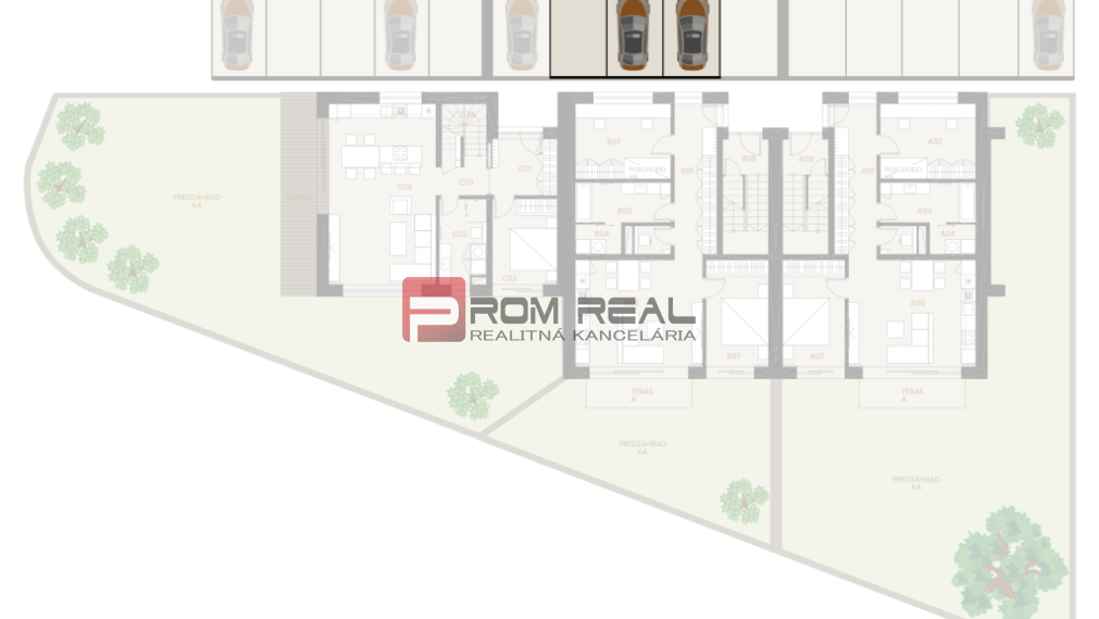 3 izbový byt - 72,34 m2 v novostavbe v Alžbetinom dvore
