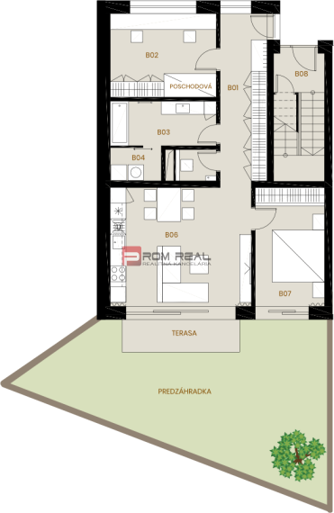3 izbový byt - 72,34 m2 v novostavbe v Alžbetinom dvore