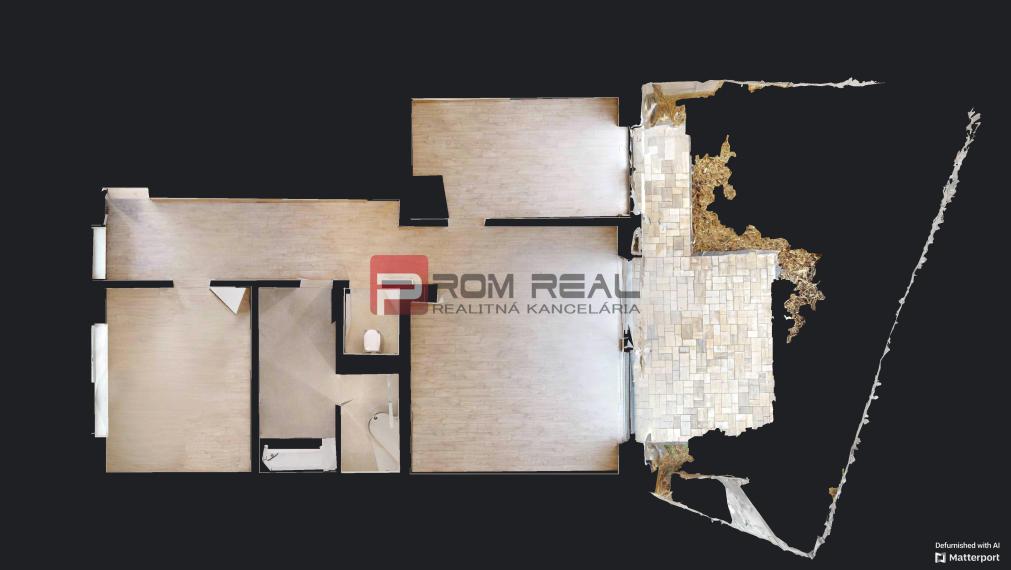 3 izbový byt - 72,34 m2 v novostavbe v Alžbetinom dvore