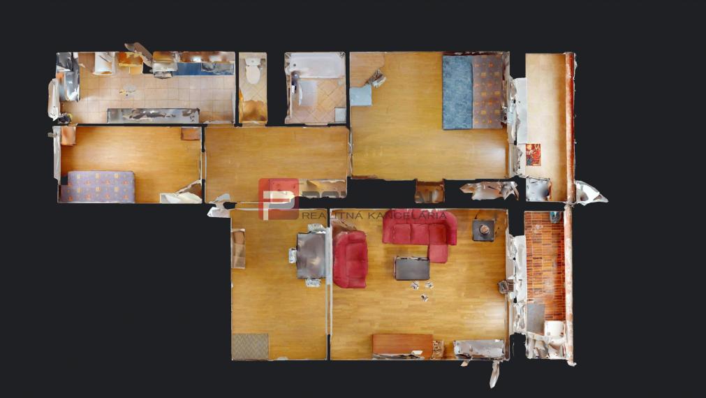 REZERVOVANÉ 3i byt, výhľad na Draždiak, Bratislava Petržalka