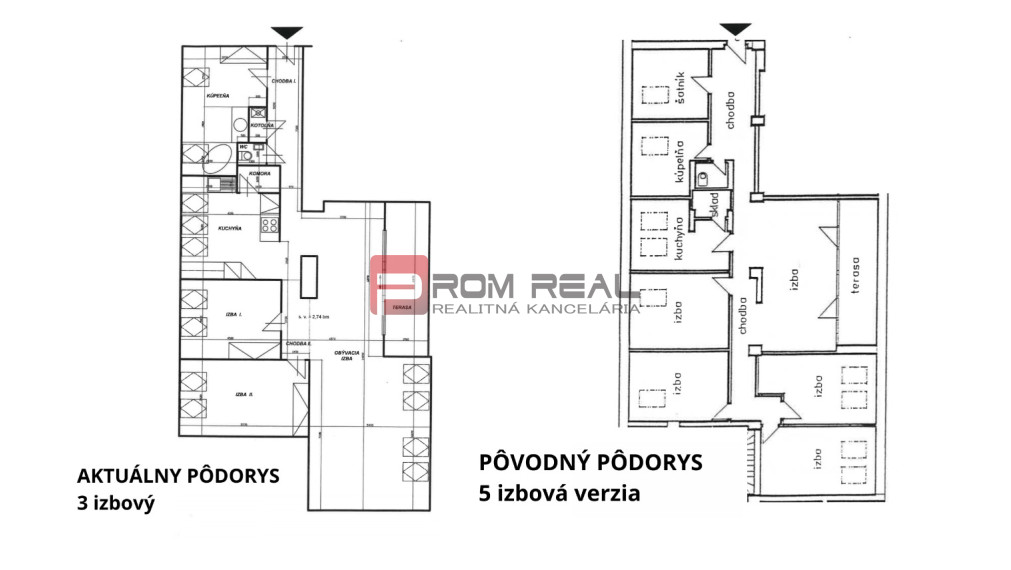 NA PRENÁJOM veľkometrážny 3-izbový byt s výmerou vyše 175m2 + terasa