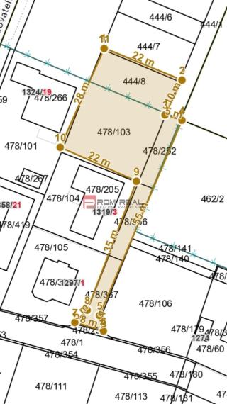 Rovinatý ideálny stavebný pozemok 848 m2 Marianka