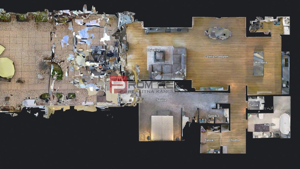 Veľkometrážny byt s veľkou terasou 207 m2 BA Koliba 🚵