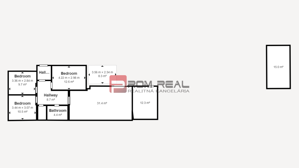 PREDAJ 4 izbový bungalov Malý Raj