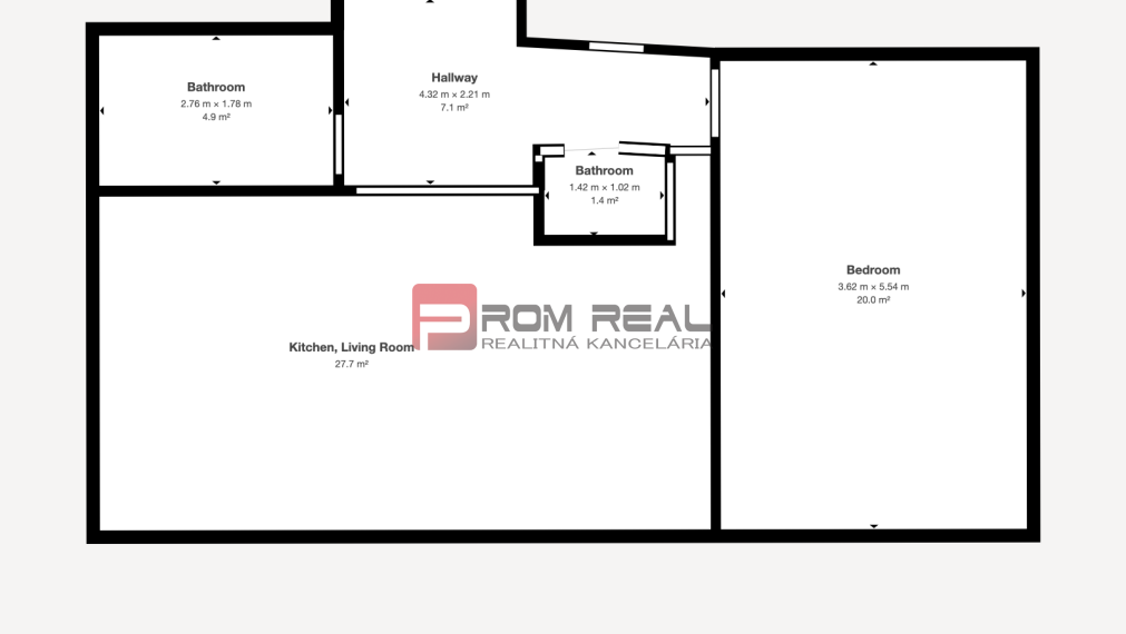 Svetlý 2i byt s dvomi balkónmi a parkovaním P. Biskupice