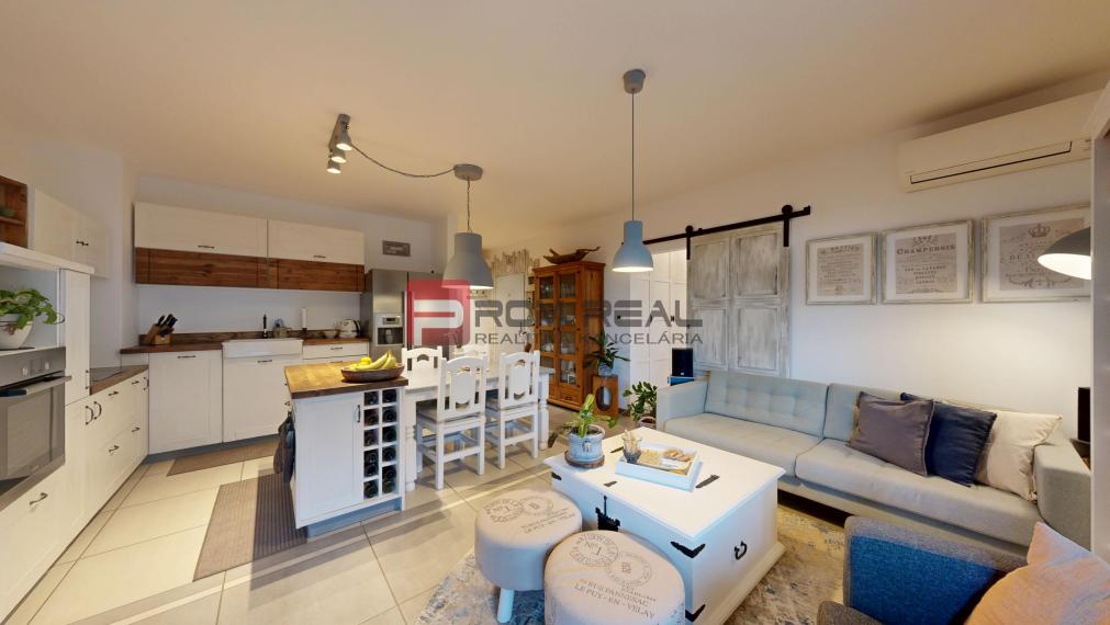 Exkluzívne na predaj krásny 3-izb.byt s dizajnovou záhradou a parkovaním vo Hviezdoslavove