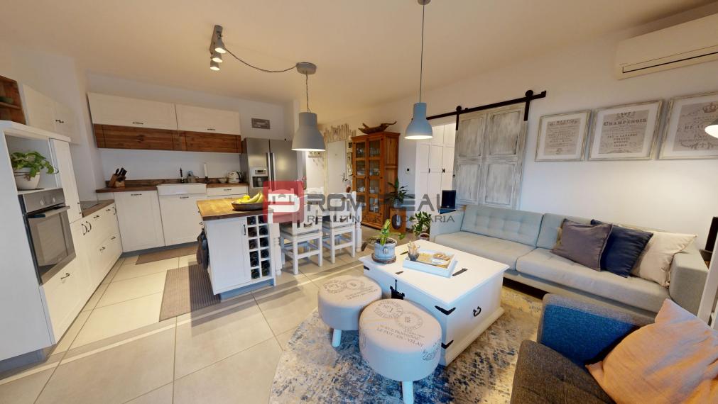 Exkluzívne na predaj krásny 3-izb.byt s dizajnovou záhradou a parkovaním vo Hviezdoslavove