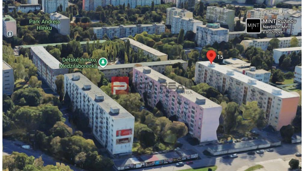 Prenájom 3i byt zariadený, 2 balkóny, Ružinov, Bratislava