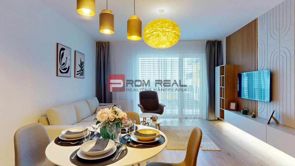 Na prenájom 2 izbová moderná novostavba s terasou Rovinka