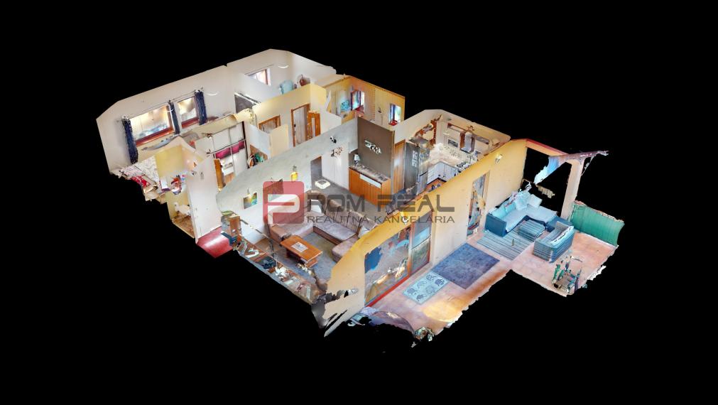 Na prenájom veľký 3 izbový byt s veľkou terasou a 2x parking