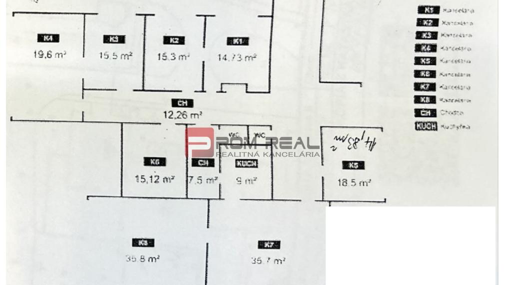 Kancelárie na prenájom v časti Podunajské Biskupice