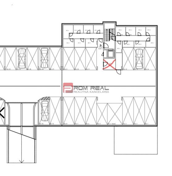 Na prenájom sklad prístupný z garáže autom Ivanka pri Dunaji