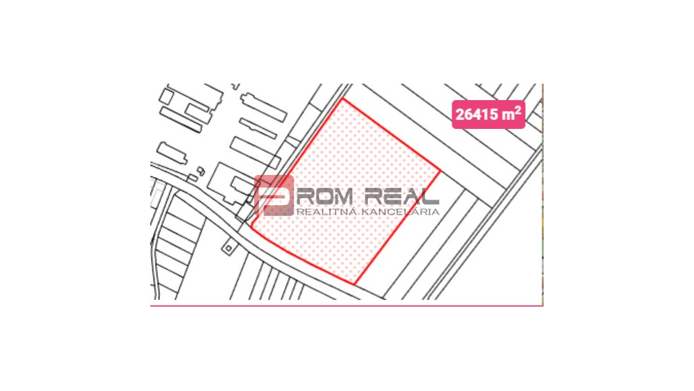 Pozemok priemyselná a výrobná výstavba 26415 m2 Vištuk