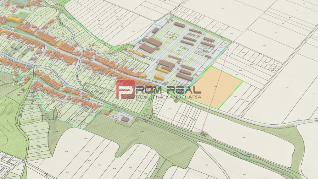 Pozemok priemyselná a výrobná výstavba 26415 m2 Vištuk
