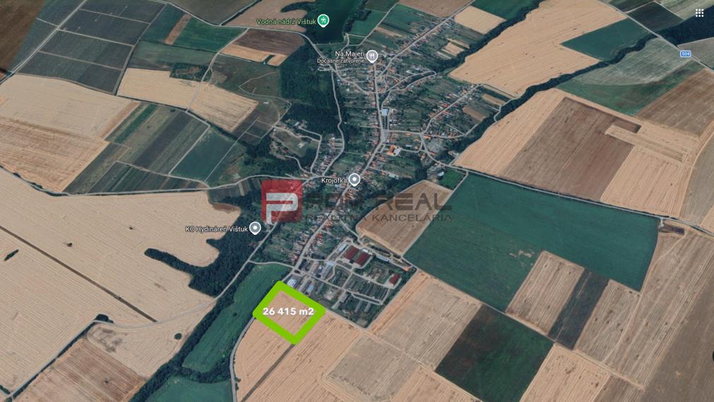 Pozemok priemyselná a výrobná výstavba 26415 m2 Vištuk