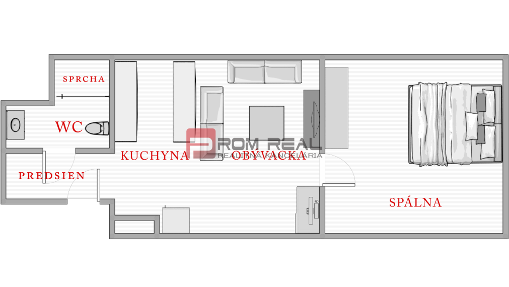 PRENAJOM 2 izbovy byt pri Amfiku