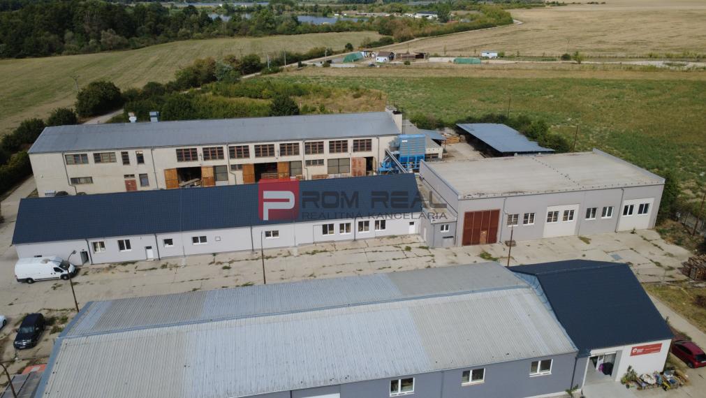 Nová hala 472 m² + dvor 1 812 m² – Budmerice