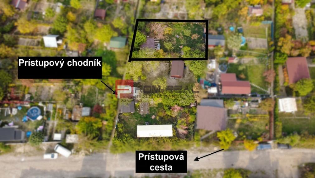 Na predaj: Slnečná záhrada 387 m² s chatkou – Bratislava, Rača (Žabí majer)