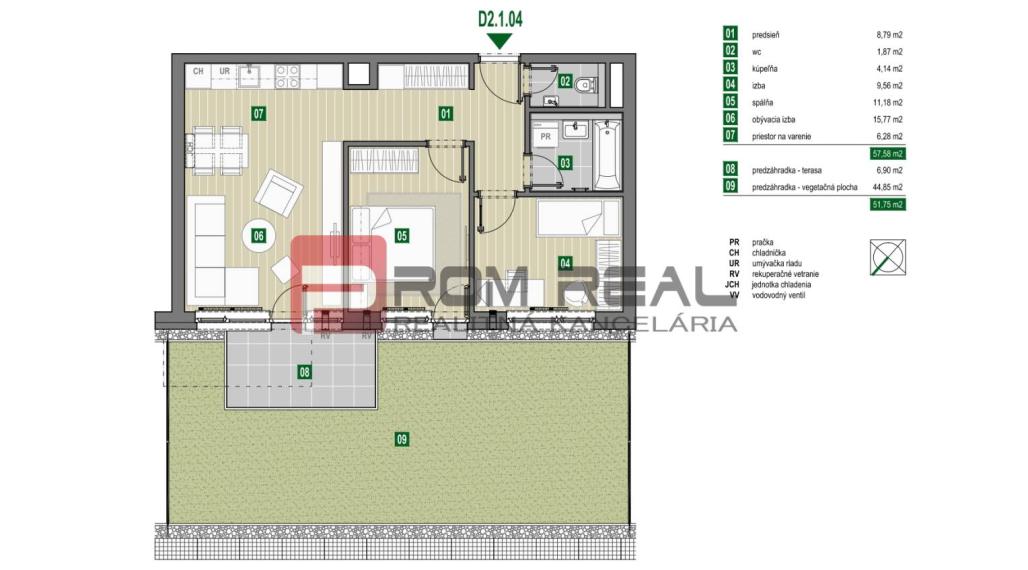 PREDAJ 3 izbového bytu so záhradou v Prémiovej novostavbe Pezinok A0+