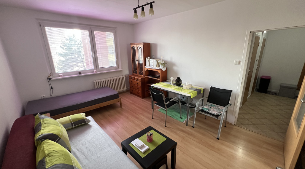 PRENÁJOM Slnečný 1-izbový byt so samostatnou kuchyňou + Net