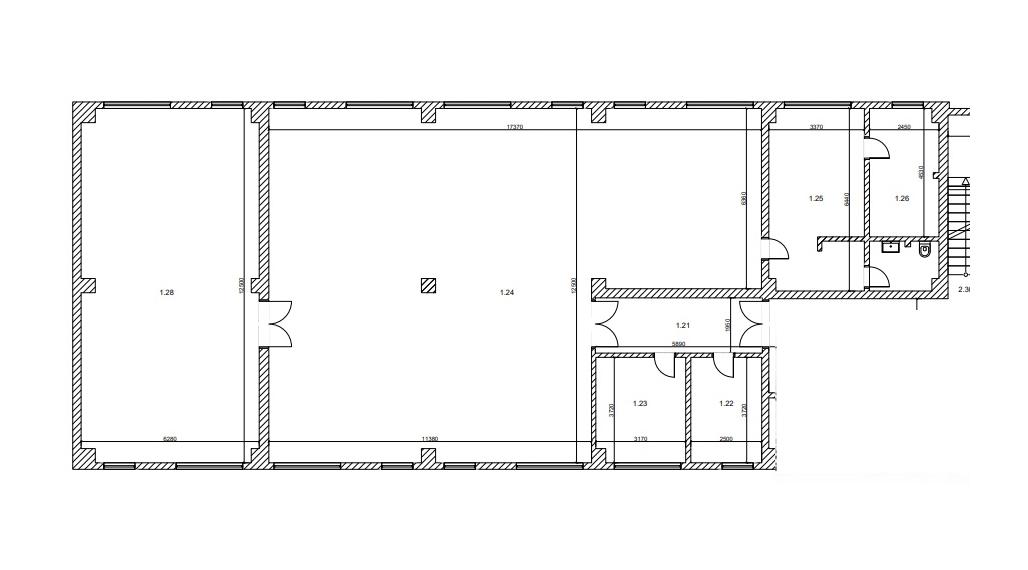 Prenájom flexibilného priestoru PB1, 1.21–1.28 | sklad / showroom / kancelárie | AMEX PARK