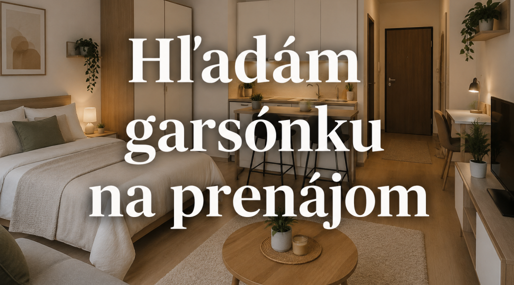 Hľadám 1 izb. byt alebo garsónku na prenájom.