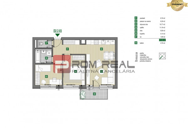 PREDAJ 3 izbového bytu s balkónom Prémiova novostavba Pezinok A0+