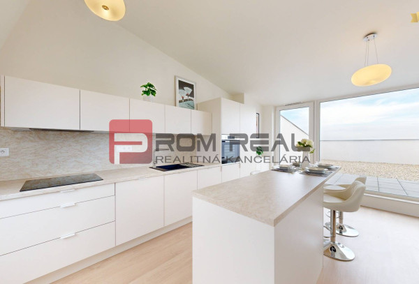 PREDANÉ Kompletne zariadený mezanín s veľkou terasou a garážou